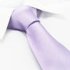 Plain Lilac Silk Tie