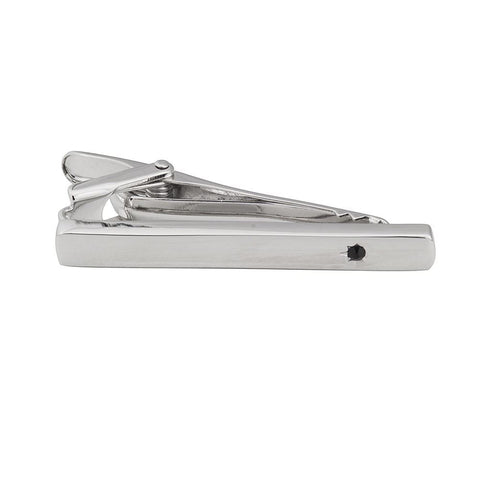 Black Crystal Skinny Tie Bar