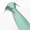Duck Egg Herringbone Silk Tie